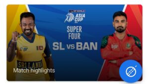 Sree Lanka vs Bangladesh