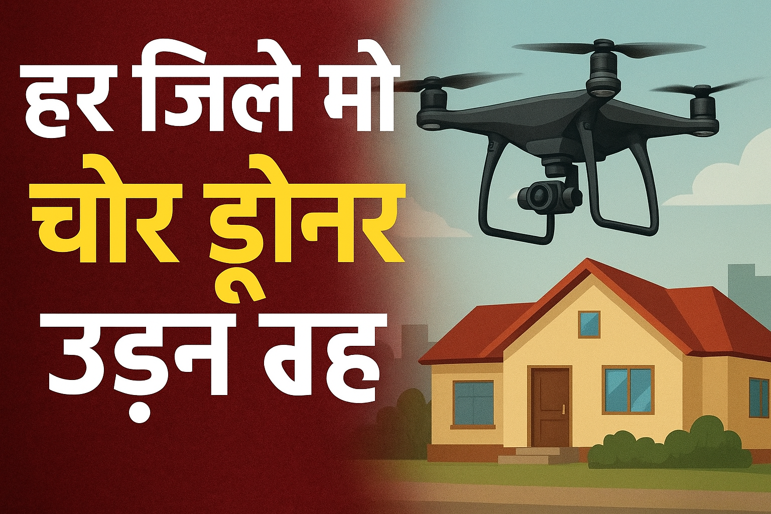 उत्तर प्रदेश में ड्रोन से चोरी के मामले