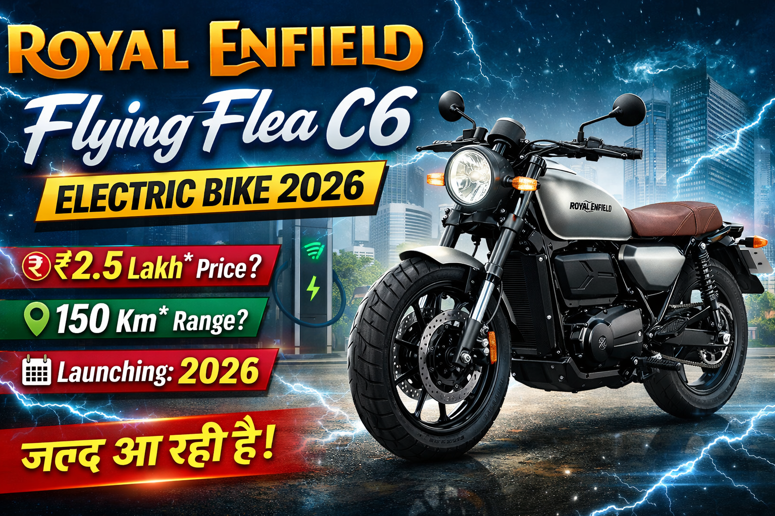 Royal Enfield Flying Flea C6 Electric Bike 202