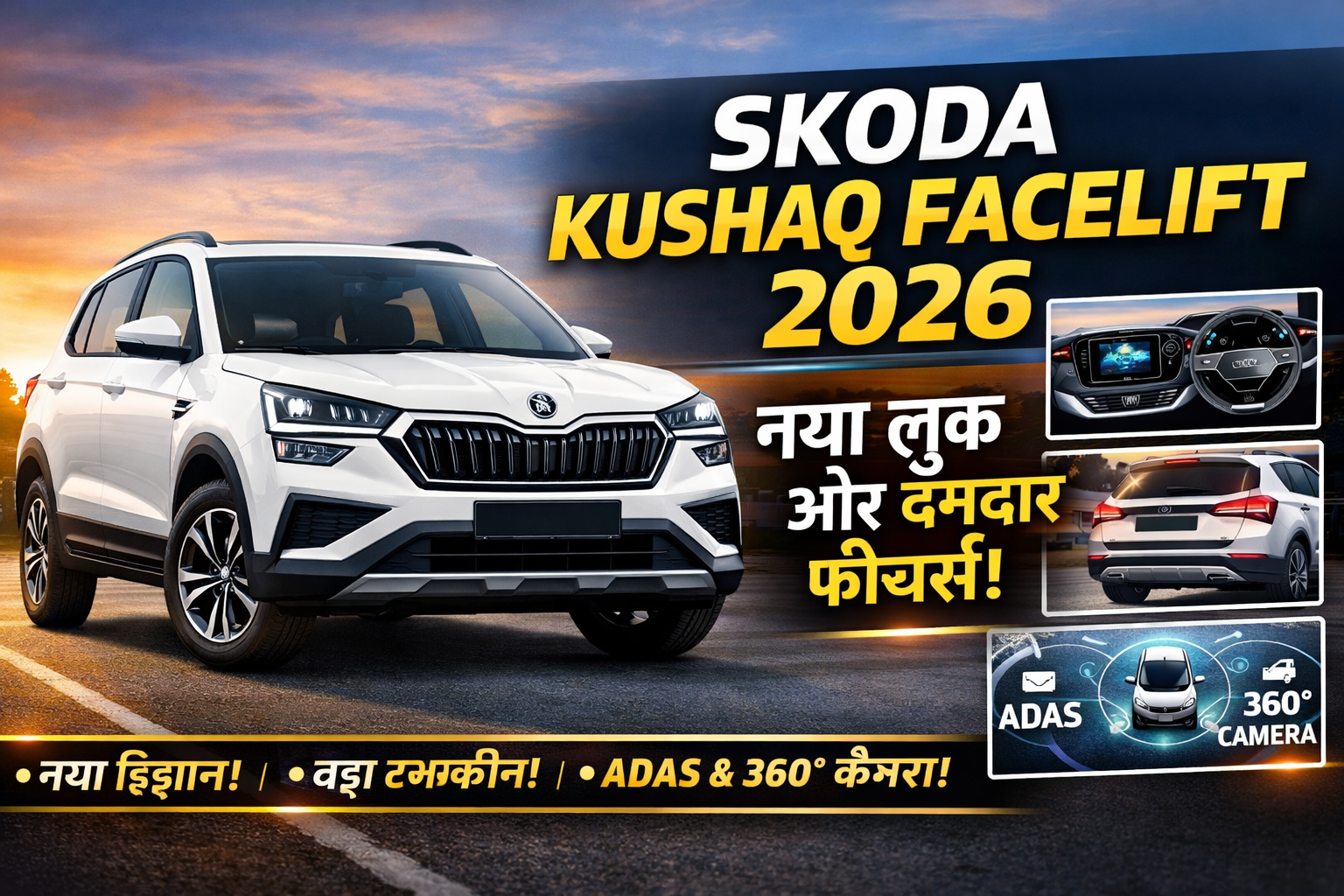 Skoda Kushaq Facelift 2026